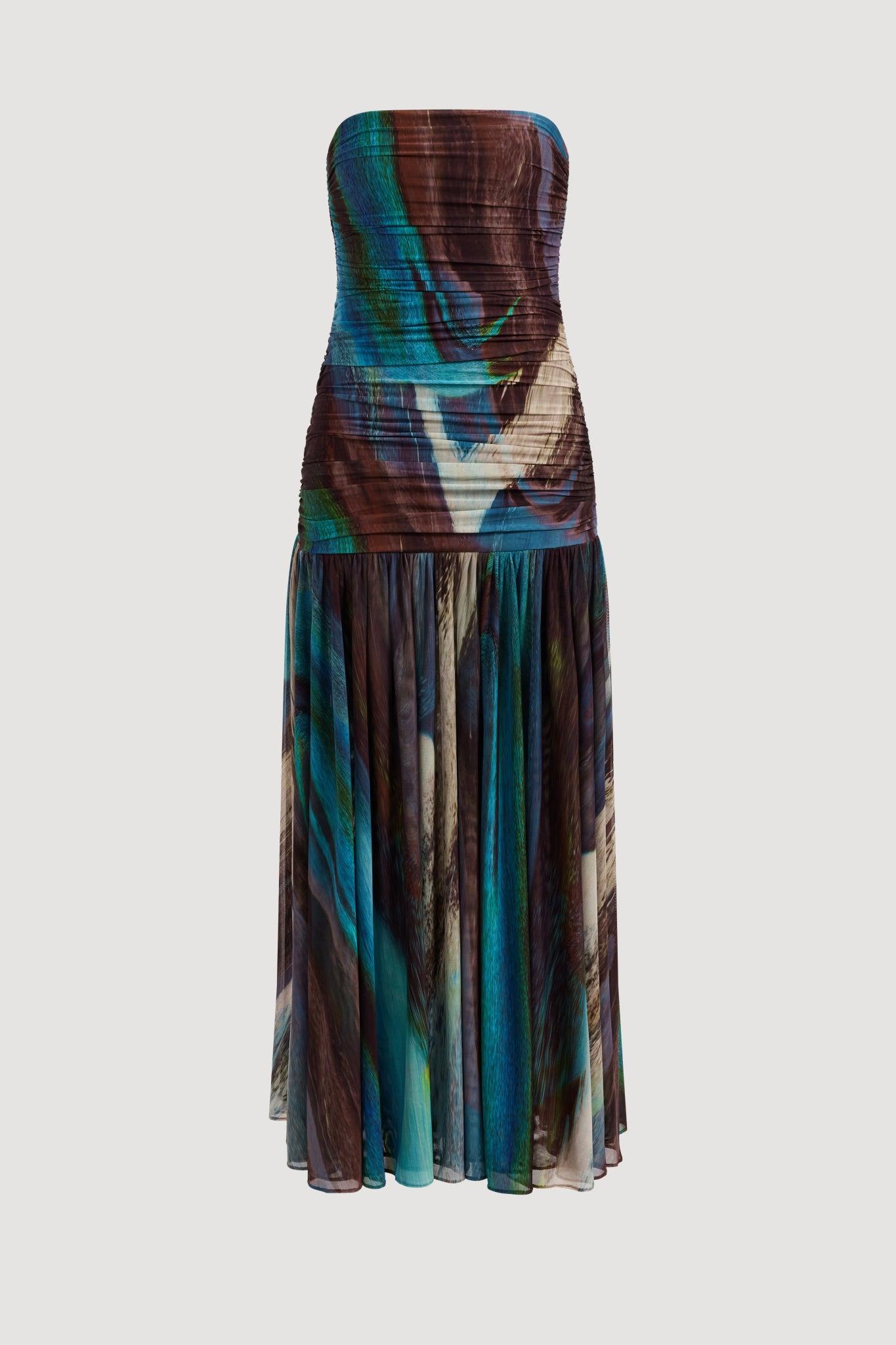 Novae Strapless Maxi Dress-OPALITE / XXS Product Image