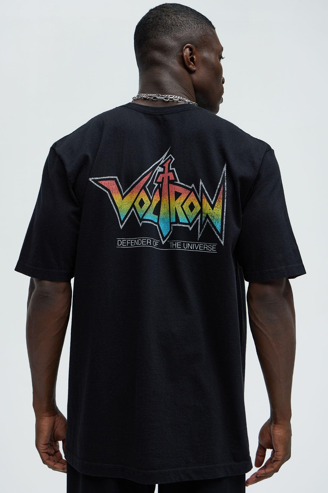 Voltron Defender Of The Universe Oversized Short Sleeve Tee - Black Product Image