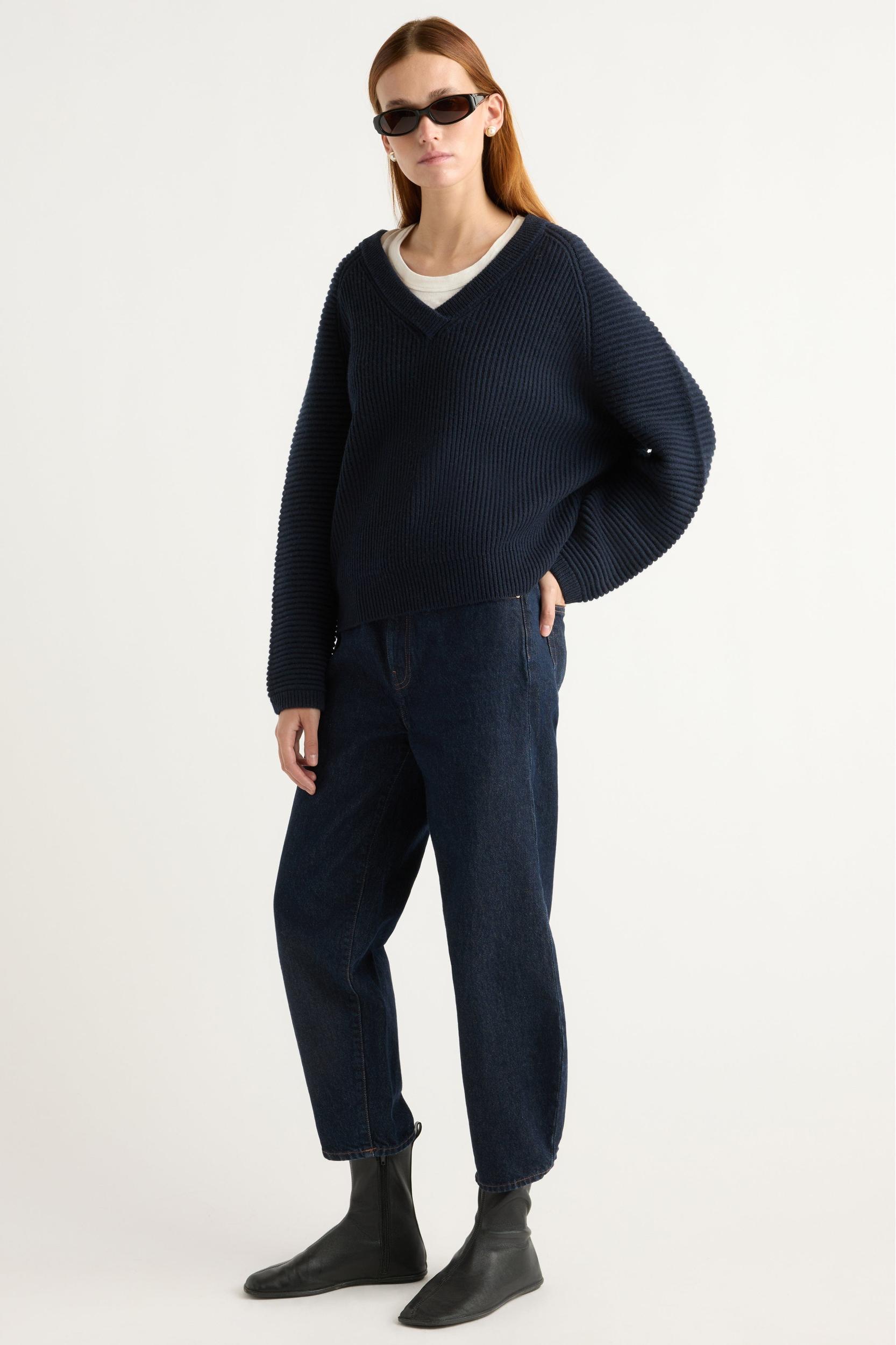 Malala Organic Cotton-Wool Ottoman Sweater Product Image