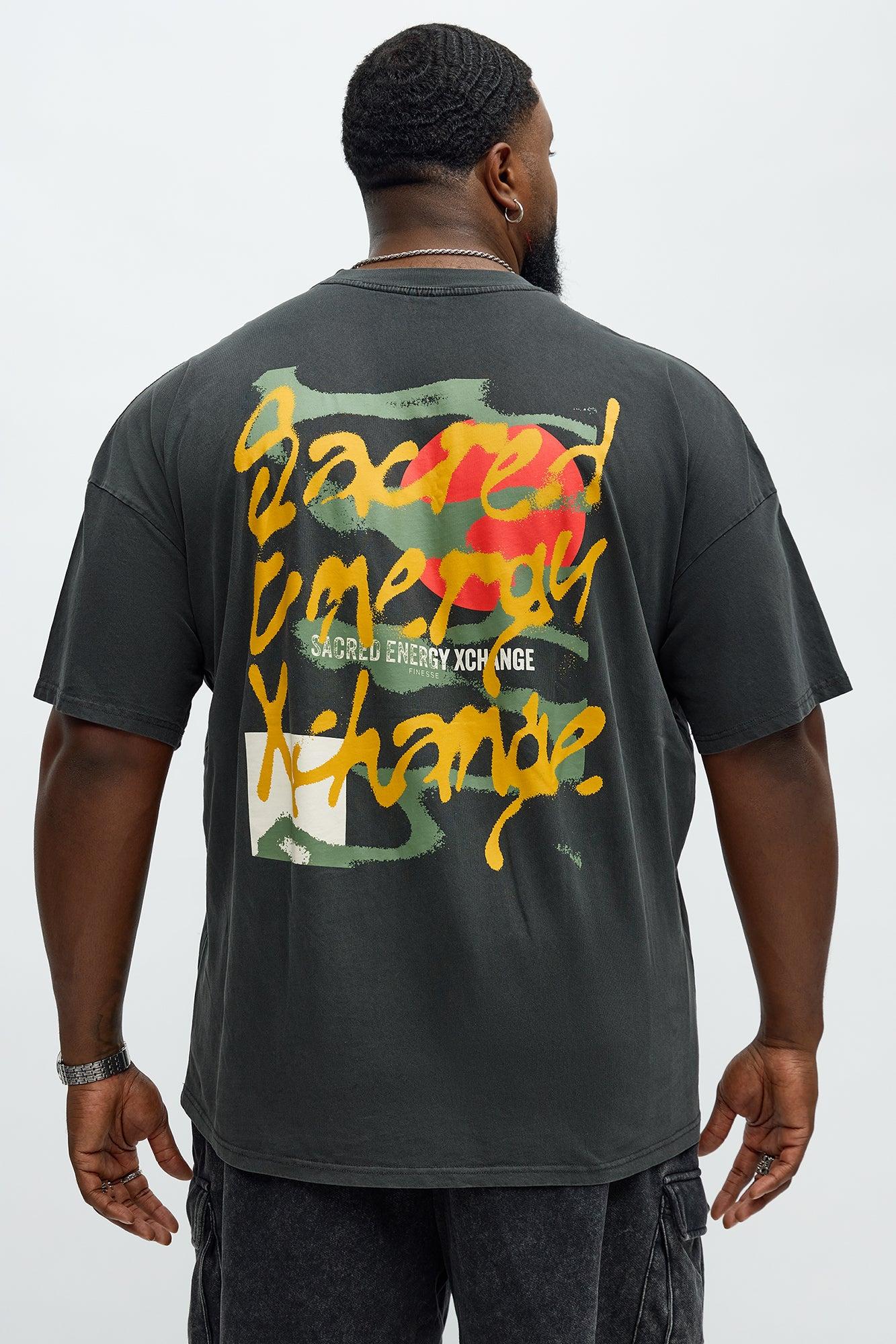 Secret Energy Xchange Short Sleeve Tee - Black Wash Male Product Image