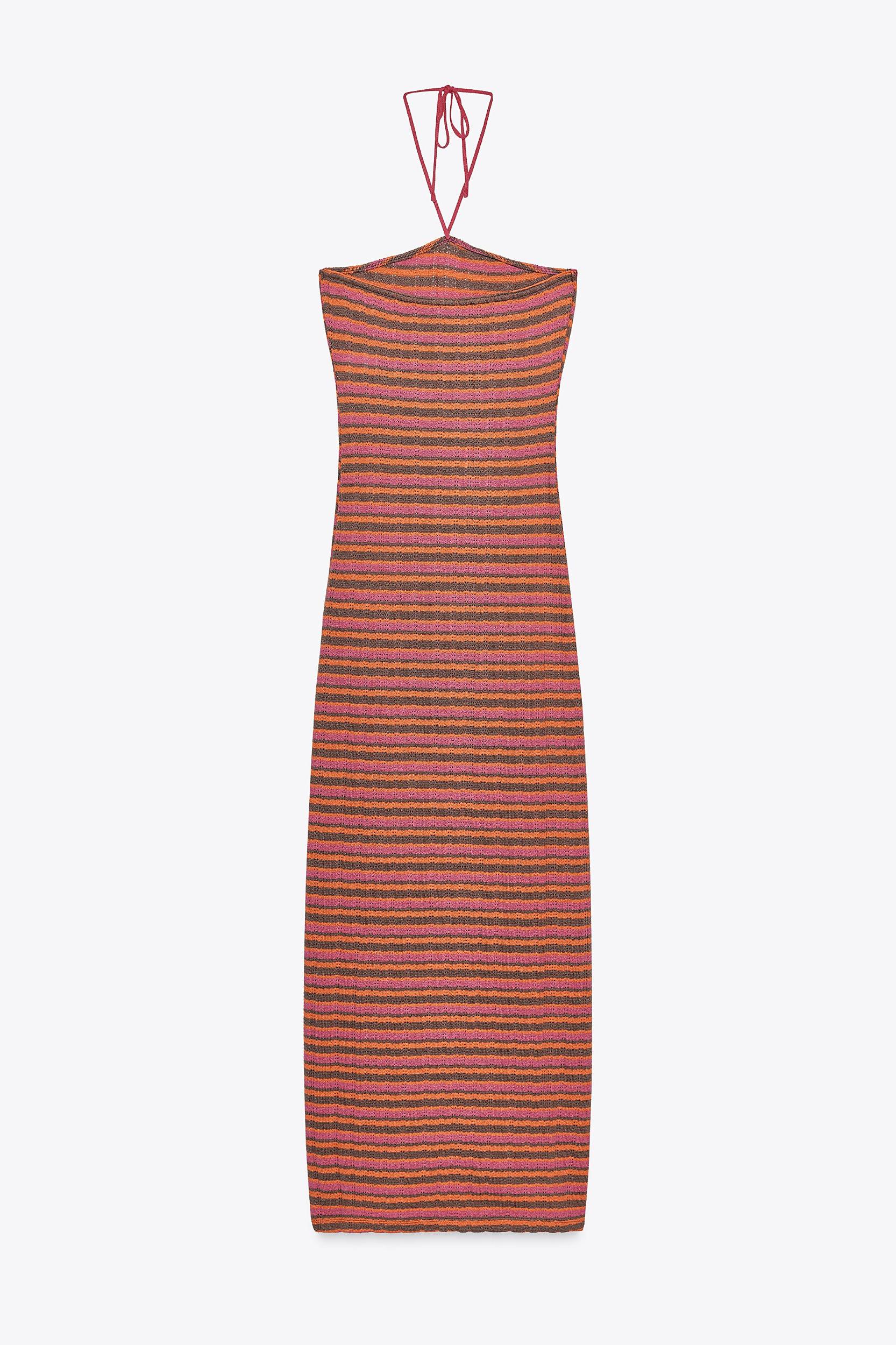 STRIPED JACQUARD DRESS Product Image