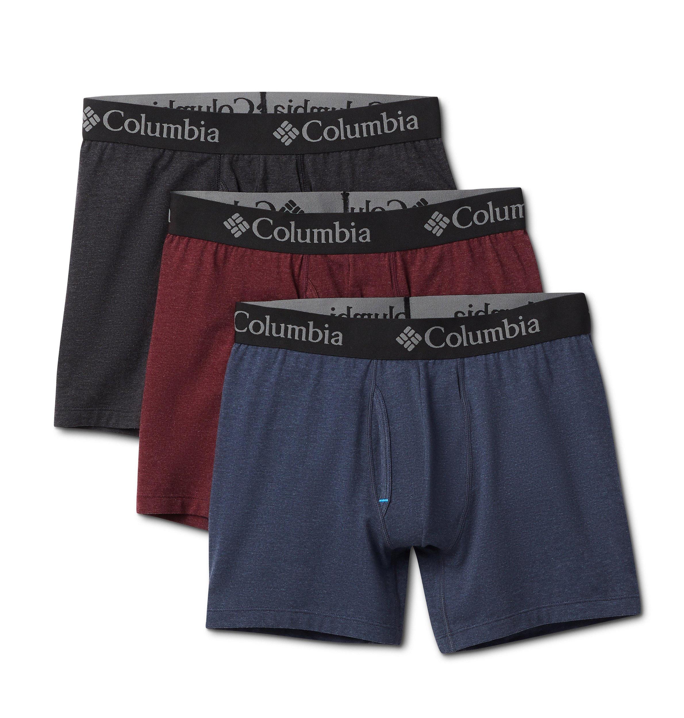 Columbia Mens Tri Blend Boxer Briefs - 3 pack- Product Image
