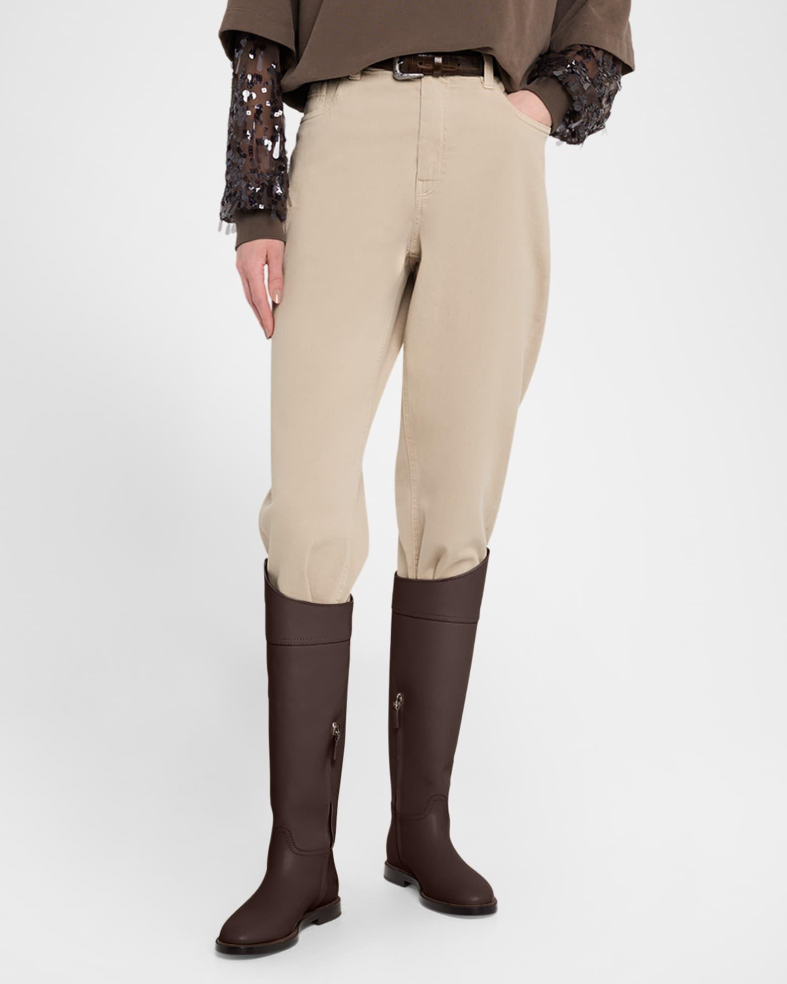 Stretch Denim Straight-Leg Jeans Product Image