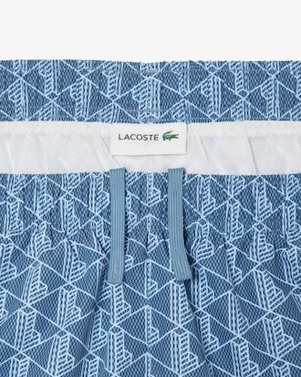 Mid Length Monogram Print Swim Trunks Product Image