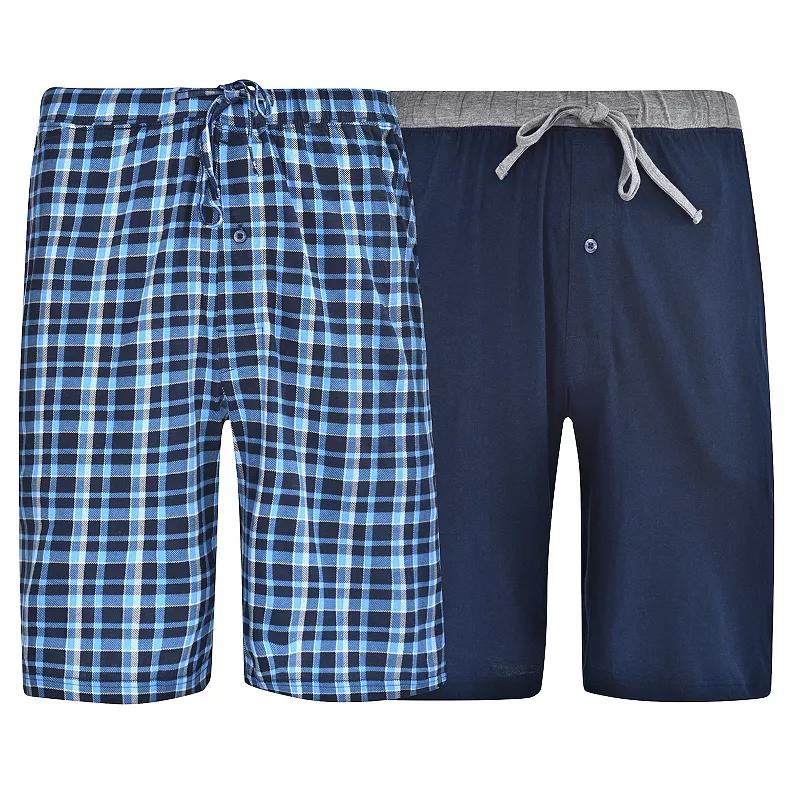 Big & Tall Hanes® 2-pack Knit Pajama Shorts, Men's,  Product Image