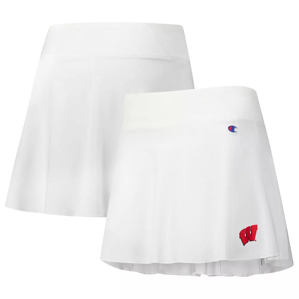 Women's Champion White Wisconsin Badgers Tailgate Soft Touch Skort,  Product Image