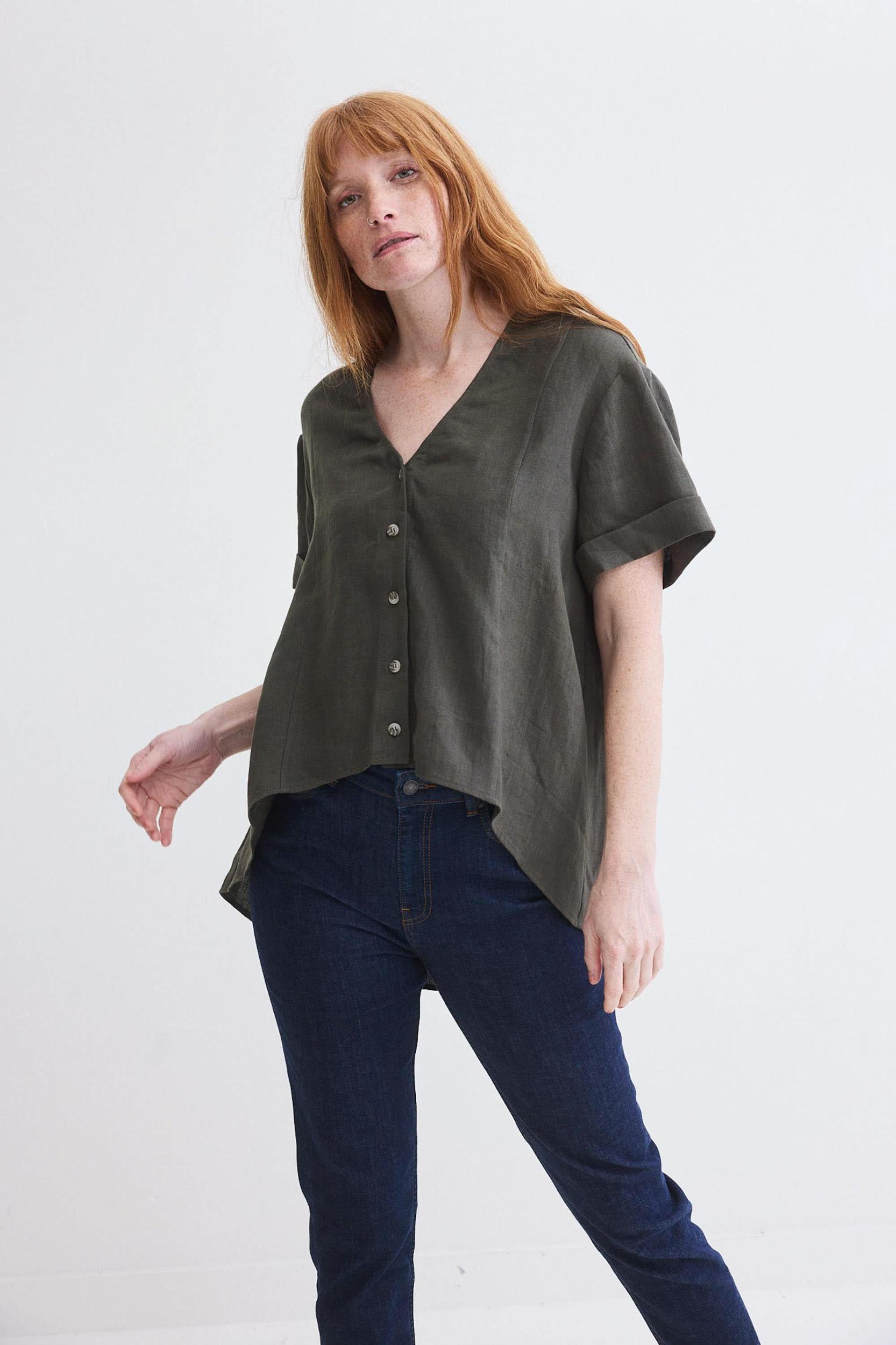 Drifter Oversized Linen Top Product Image