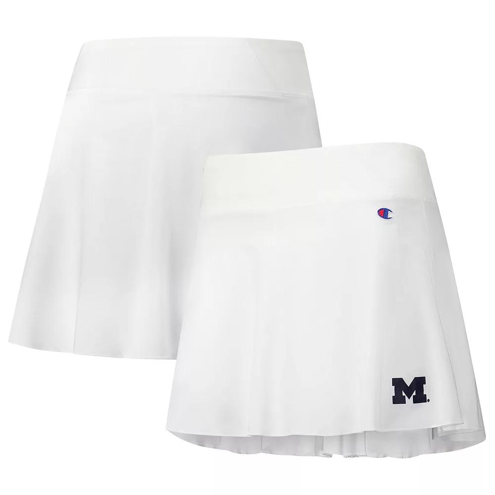 Women's Champion White Michigan Wolverines Tailgate Soft Touch Skort,  Product Image