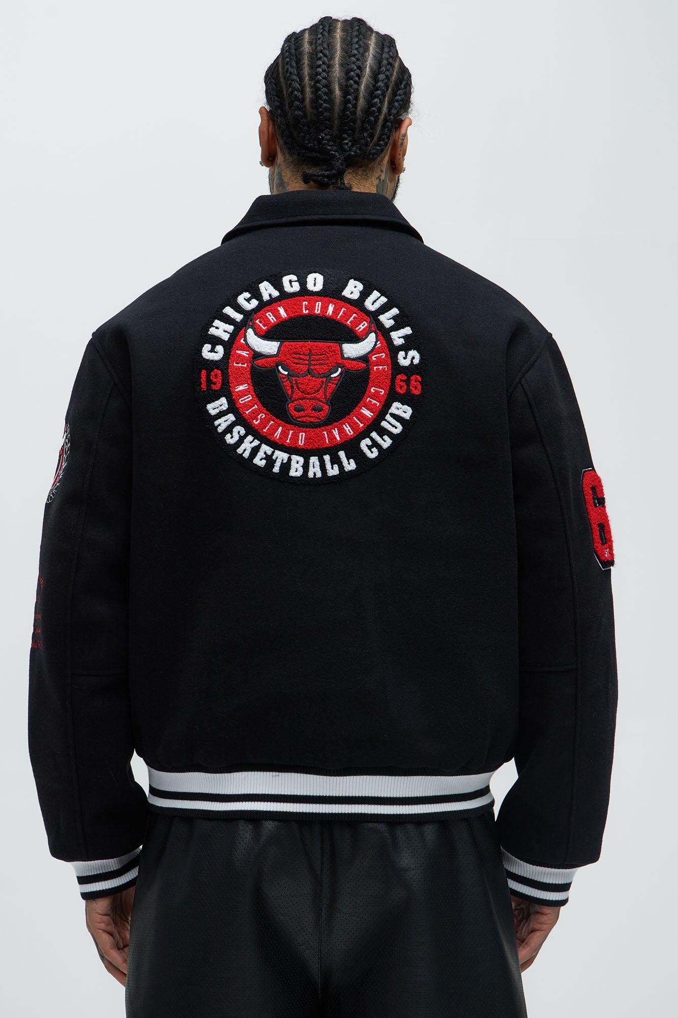 Bulls Ring Leader Varsity Jacket - Black/Red Male Product Image