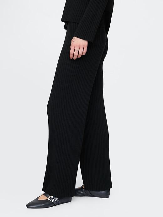 CashSoft Wide Rib Sweater Pants Product Image