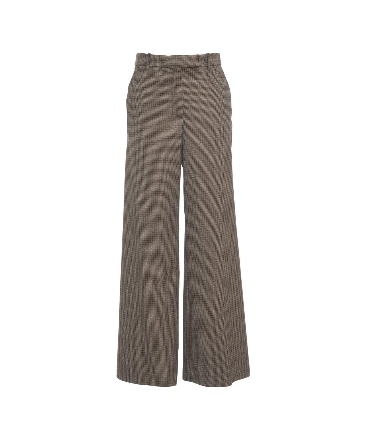 Flared pants with check pattern Product Image
