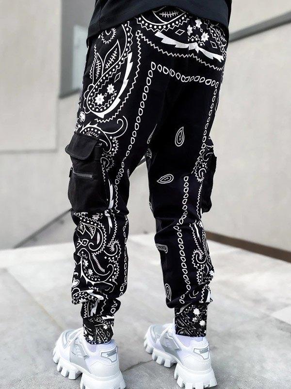 Men's Paisley Print Tapered Pants Product Image