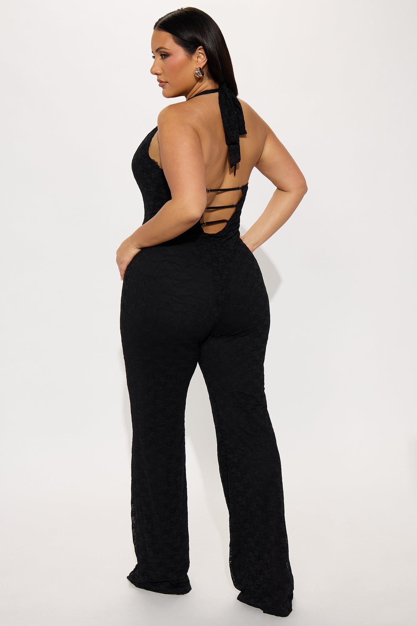 Never Ending Love Lace Jumpsuit - Black Female Product Image
