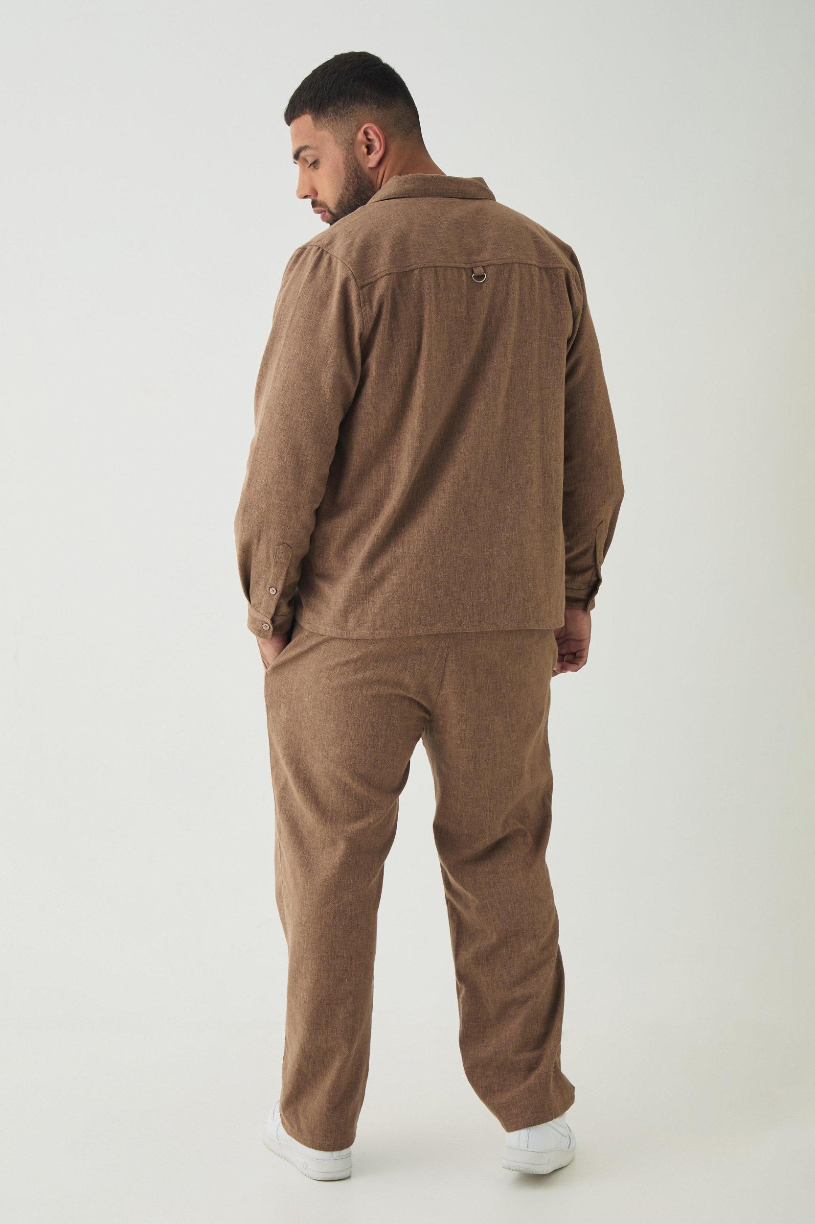 Plus Smart Straight Leg Pants | boohooMAN USA Product Image