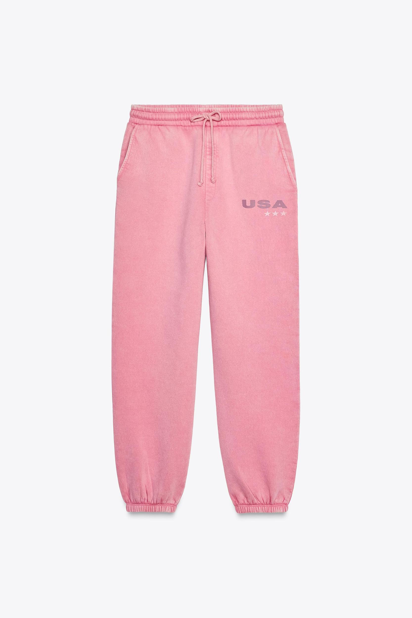WASHED EFFECT TEXT DETAIL SWEATPANTS Product Image