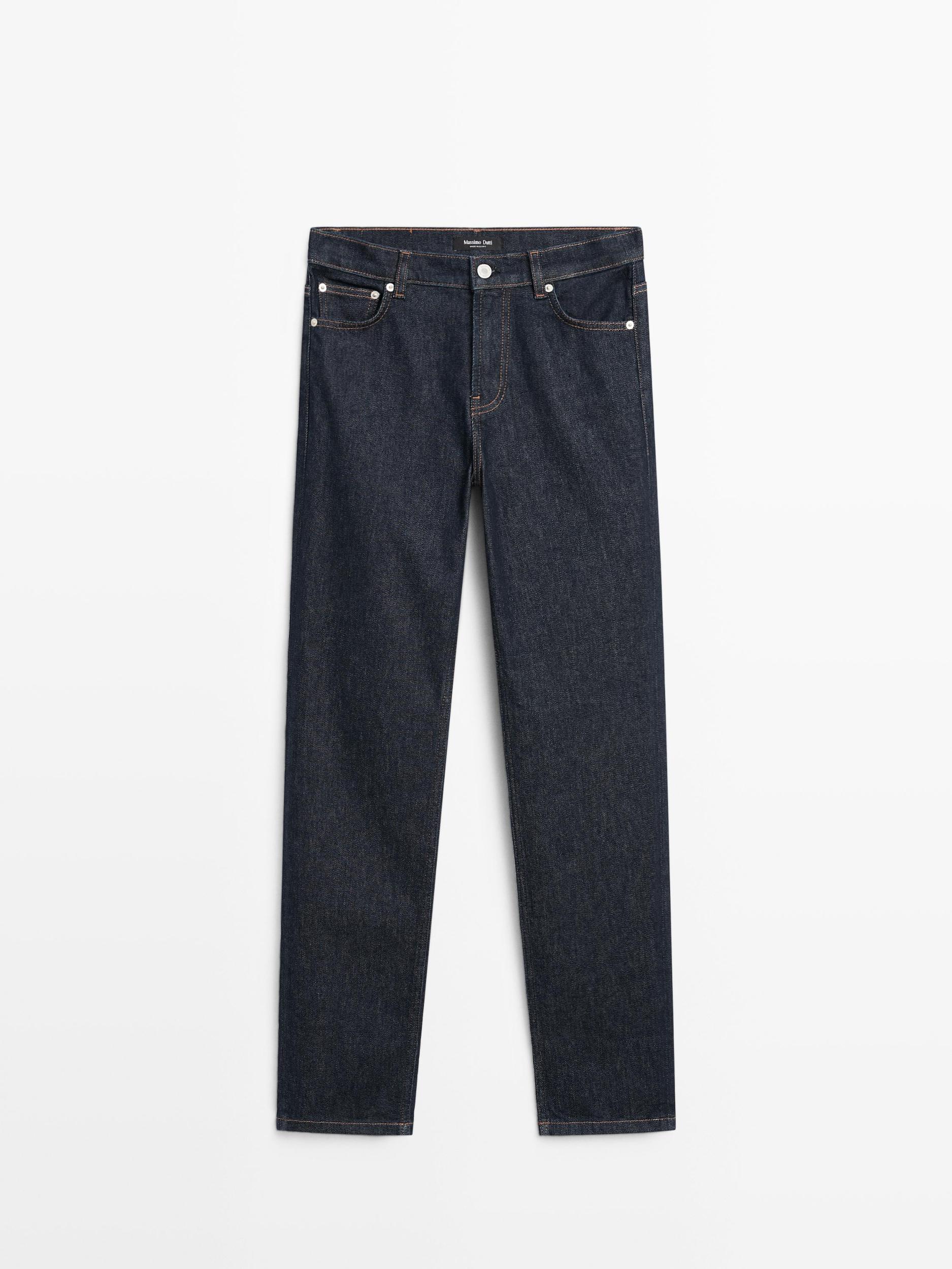 Mid-rise straight-leg jeans Product Image