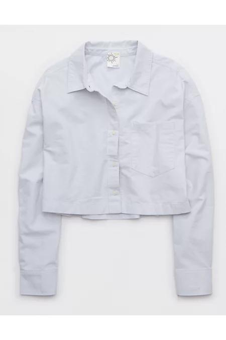 OFFLINE By Aerie Cropped Button Up Shirt Women's Product Image