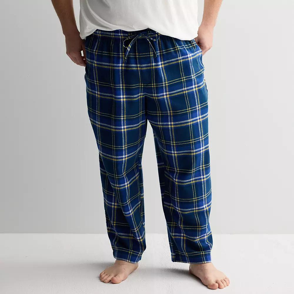 Big & Tall Sonoma Goods For Life® Flannel Drawstring Pajama Pants, Men's,  Product Image