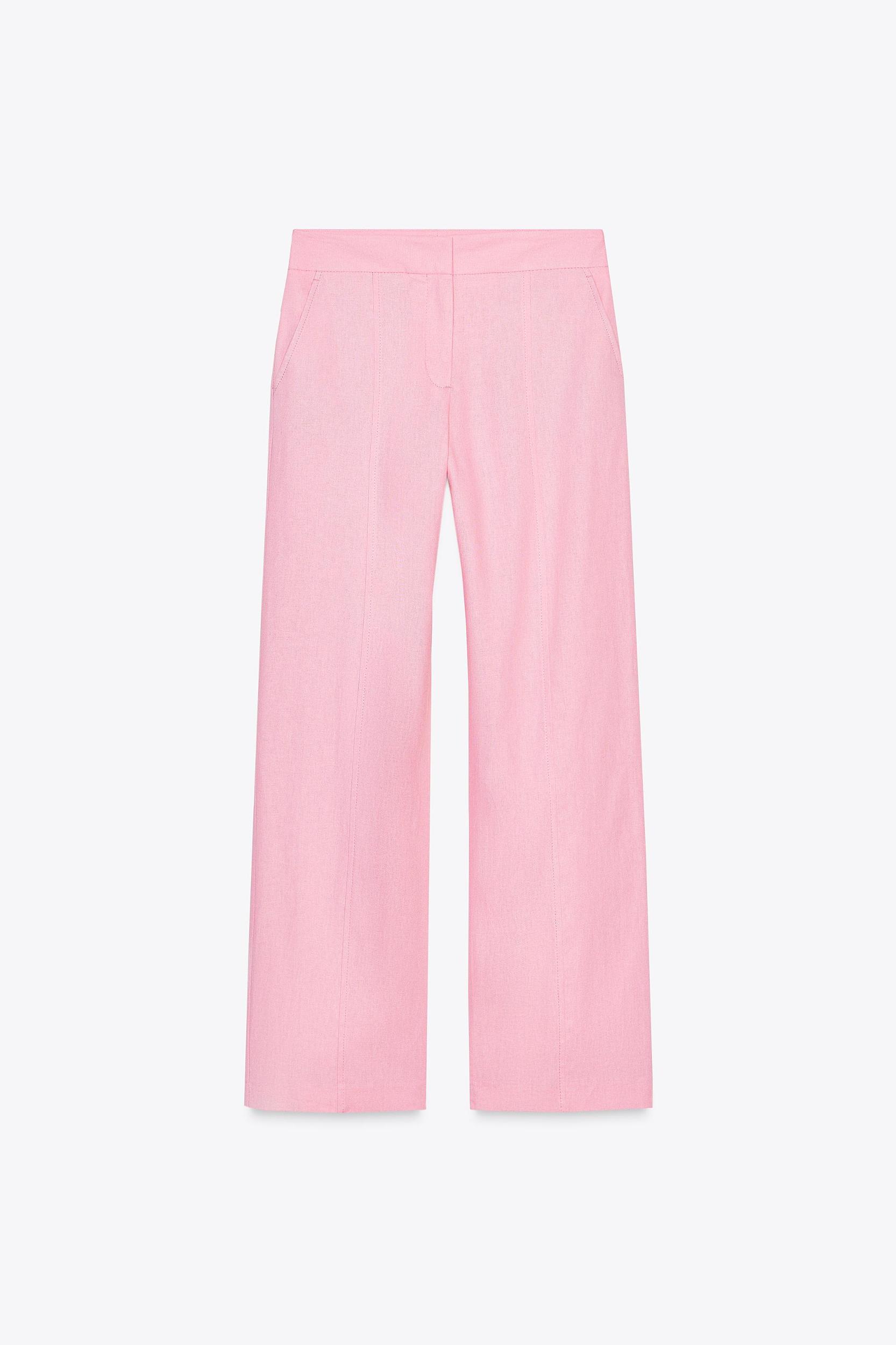 STRAIGHT LEG LINEN PANTS Product Image