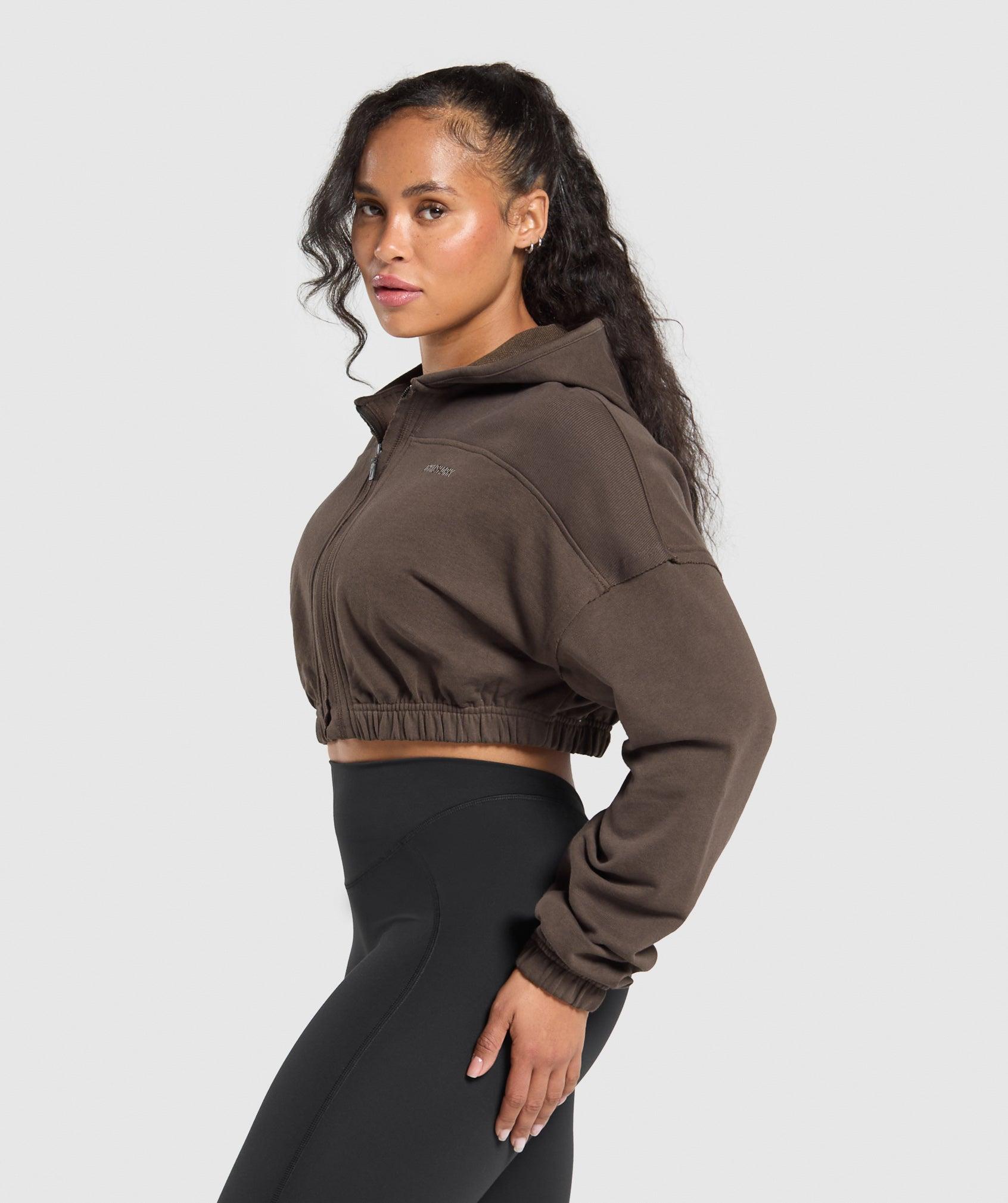 Superset Crop Zip Hoodie Product Image