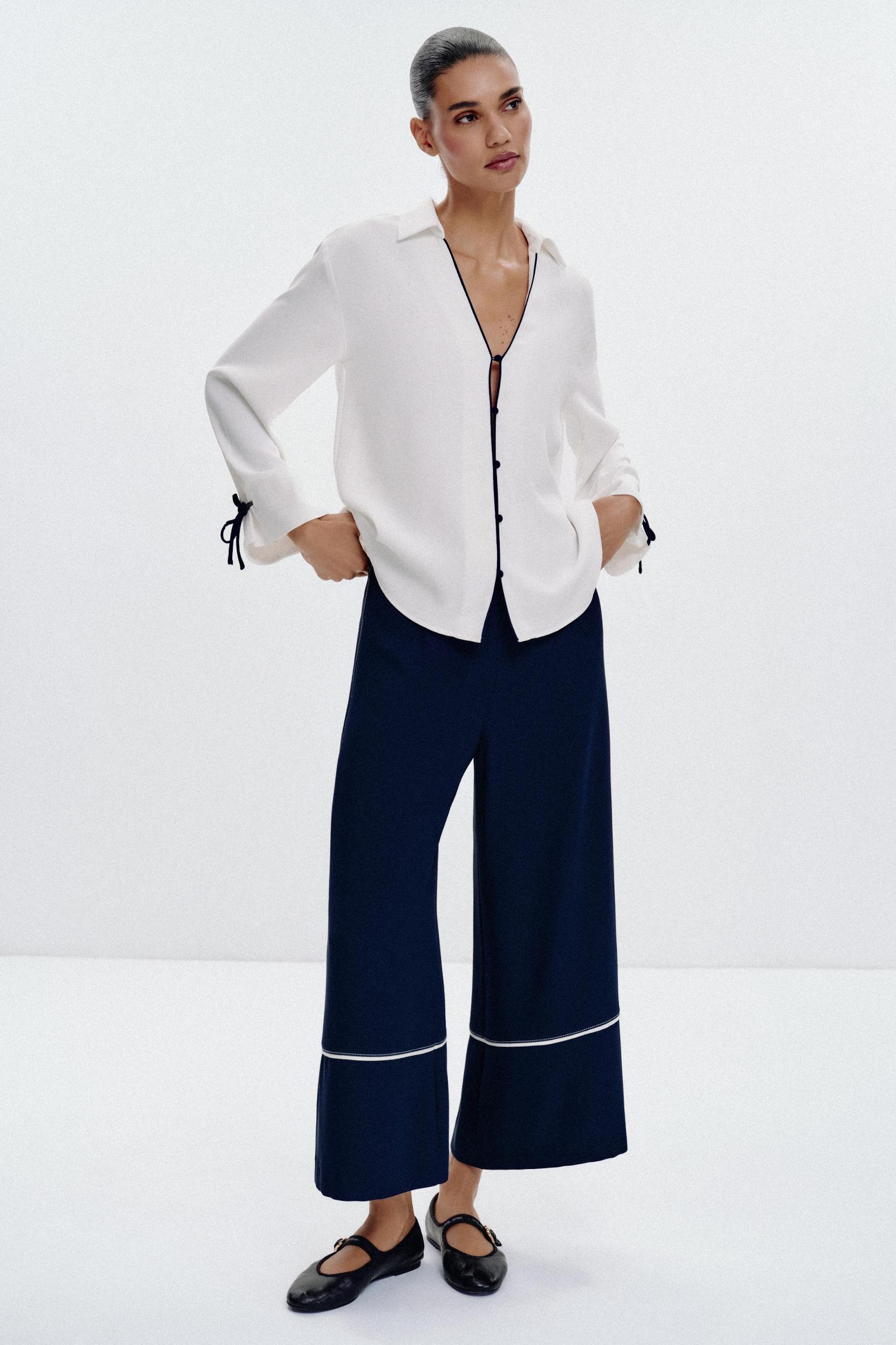 CONTRAST TRIM SHIRT Product Image