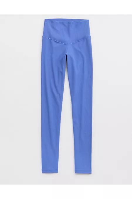 OFFLINE By Aerie Real Me XTRA High Waisted Ribbed Legging Women's Product Image