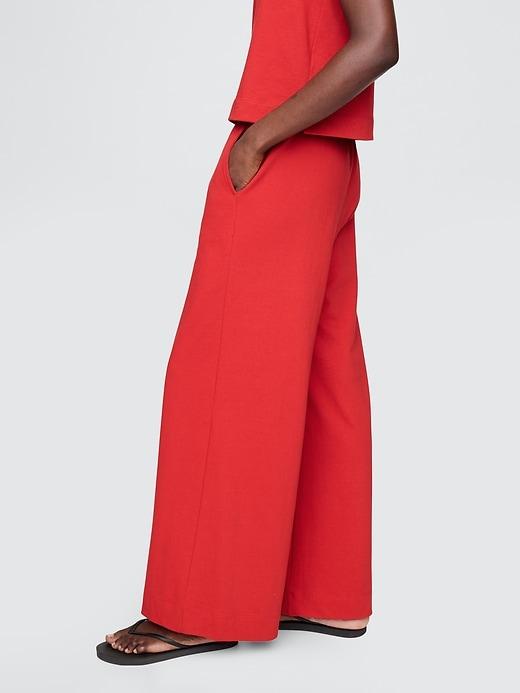 Heavyweight Organic Cotton Wide-Leg Pants Product Image