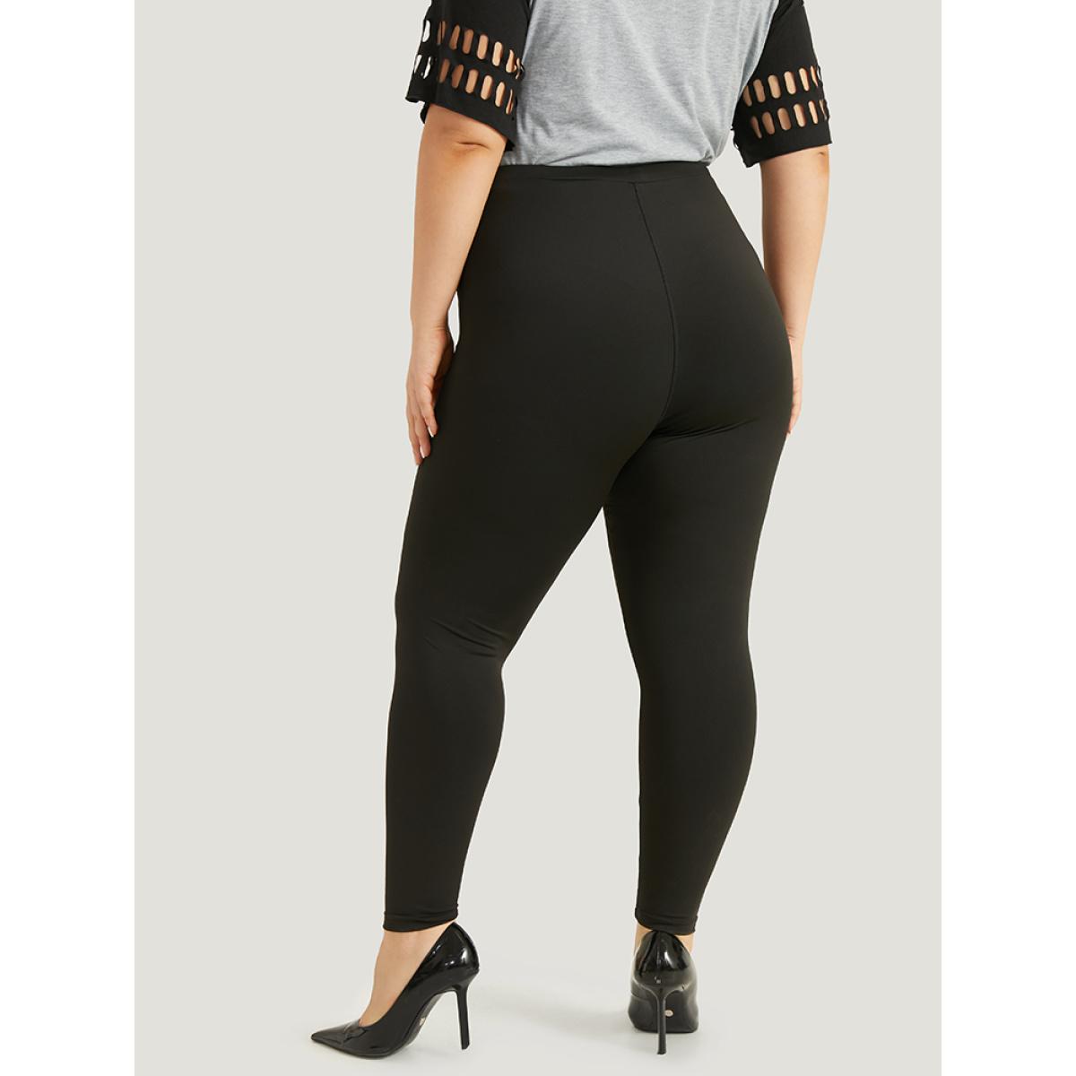 Plus Size High Rise Halloween Print Leggings Women Black Casual High stretch Skinny High Rise Festival-Halloween Leggings BloomChic 10/M Product Image