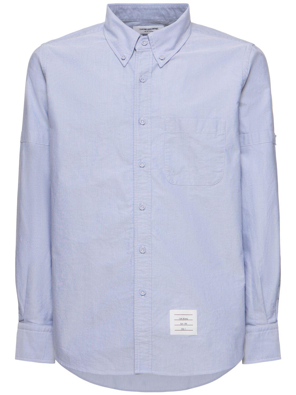 Thom Browne Men's Classic Fit Cotton Button-Down Shirt Product Image