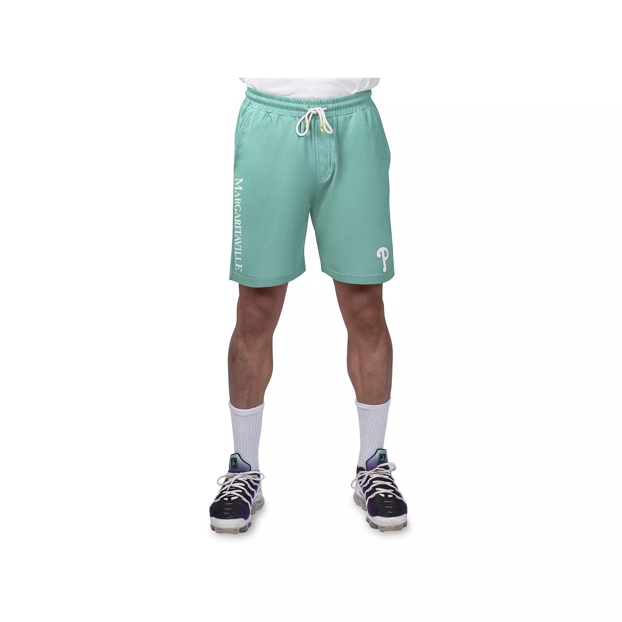 Men's Margaritaville Green Philadelphia Phillies Peached French Terry Shorts,  Product Image