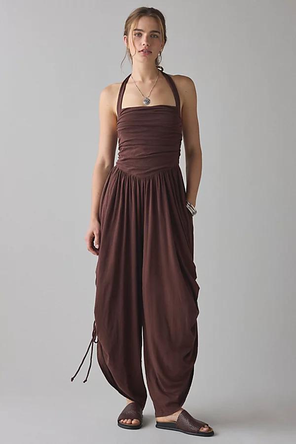 Out From Under Sunkissed Ruched Barrel Leg Jumpsuit Womens at Urban Outfitters Product Image