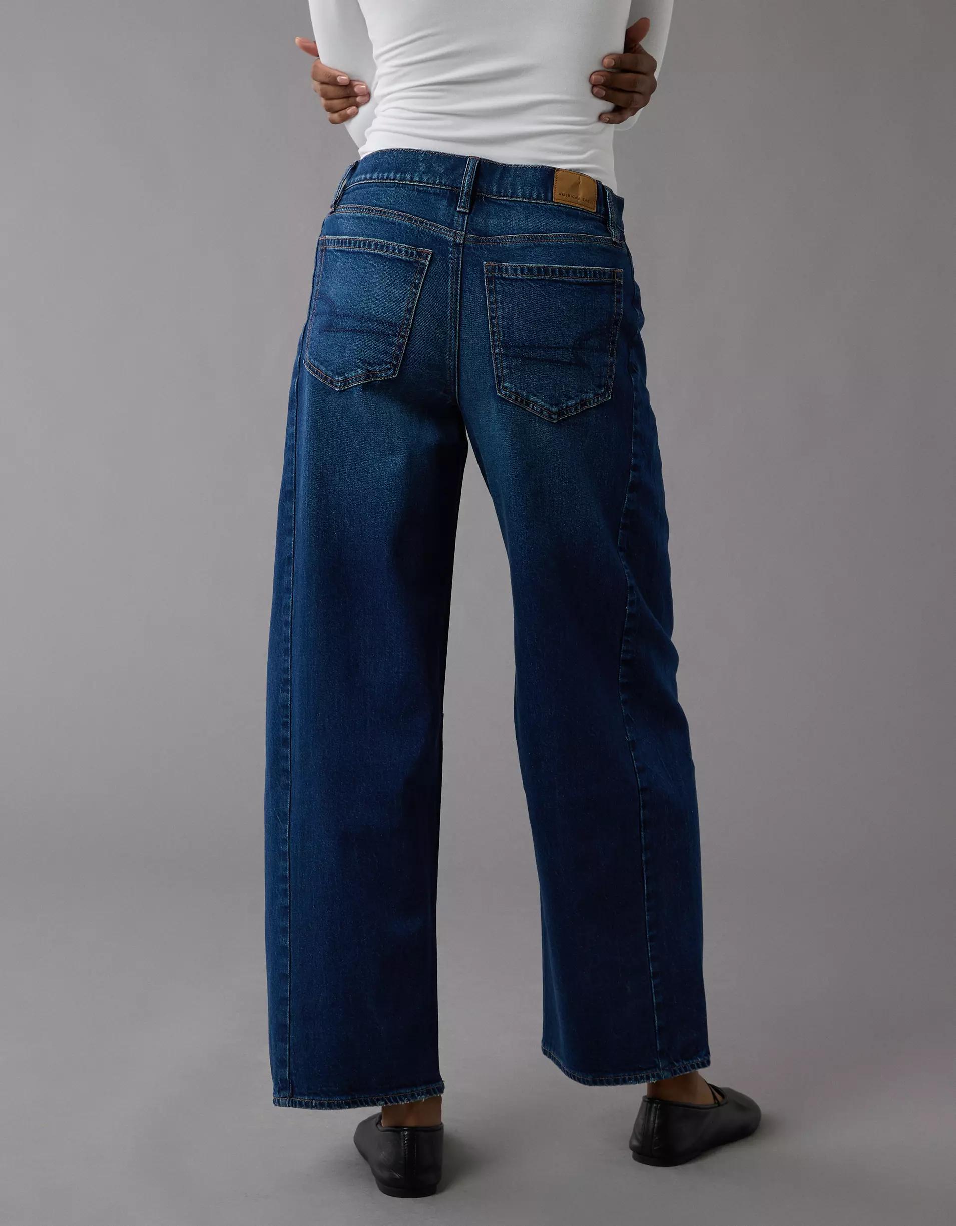 AE Dreamy Drape Strigid Barrel Jean Product Image