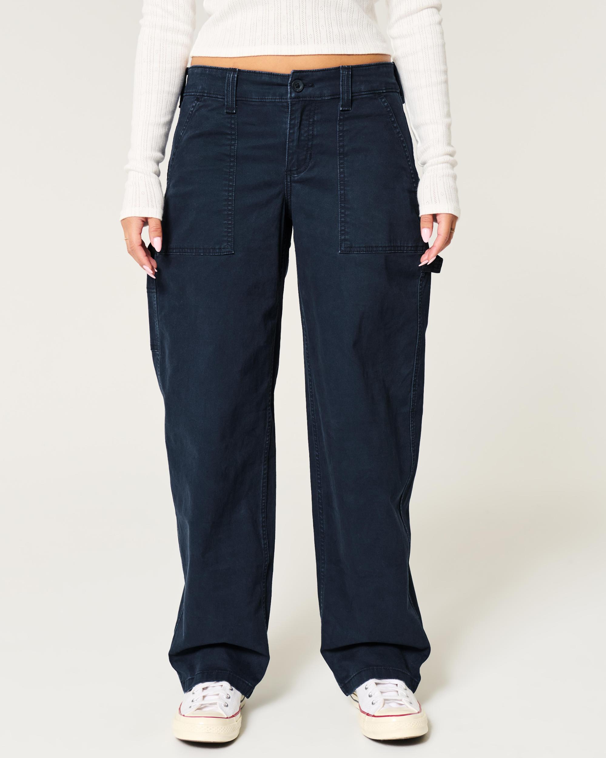 Low-Rise Tapered Baggy Carpenter Pants Product Image