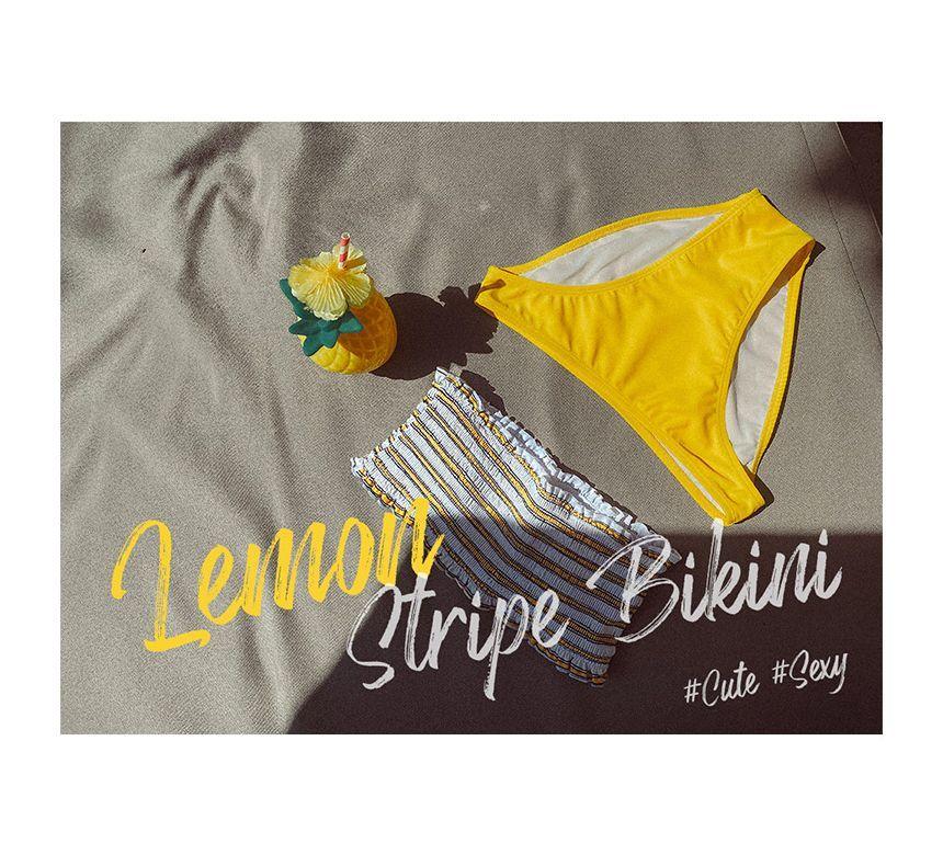 Strapless Striped Bikini Set Product Image