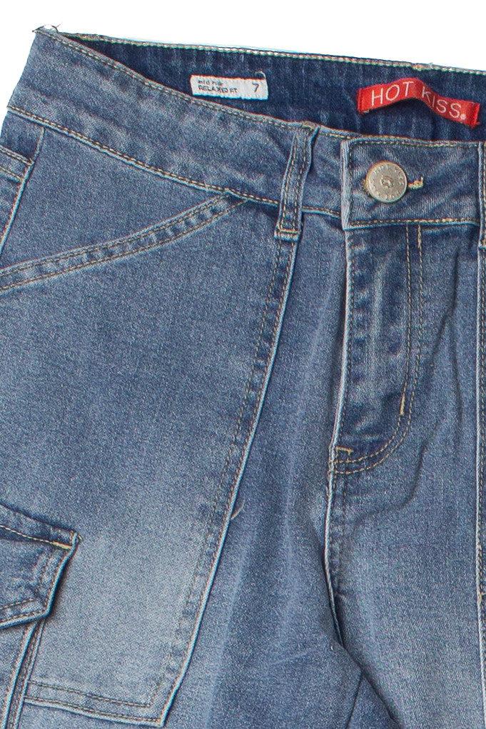 Mid Rise Cargo Jeans Product Image