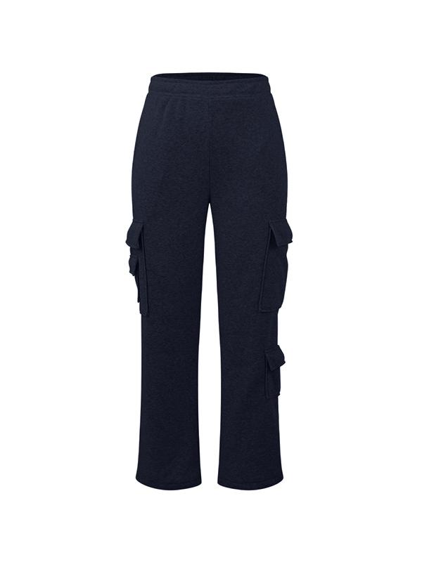 Solid Multi Pocket Sweatpants Product Image