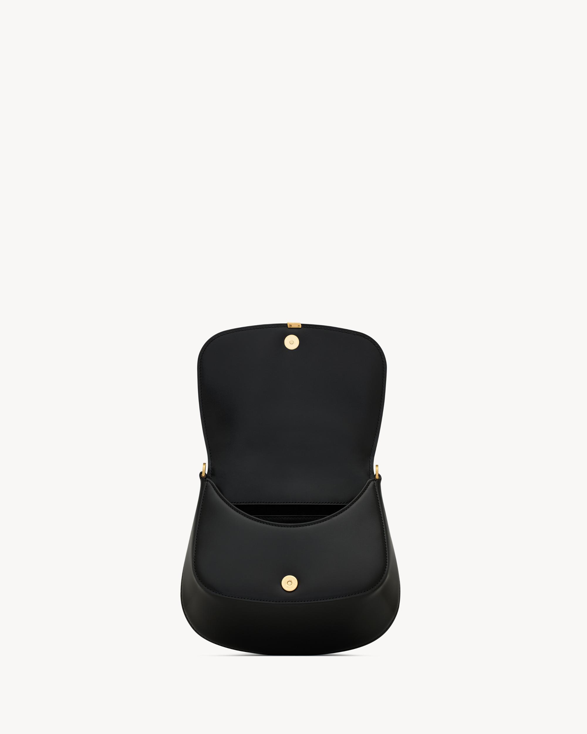 Mini VOLTAIRE TOP HANDLE bag in BOX SAINT LAURENT Product Image