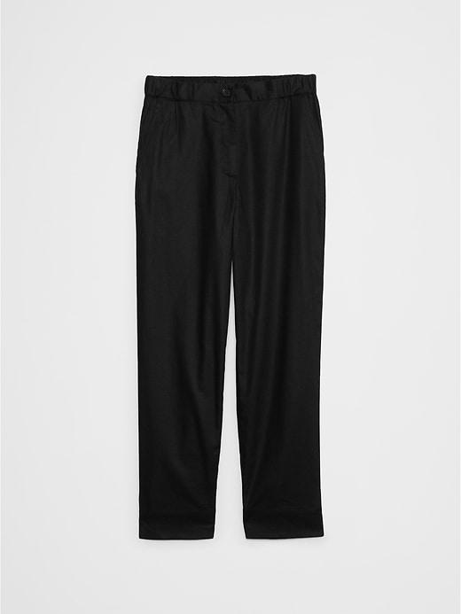 Tapered Linen-Blend Pull-On Pant Product Image