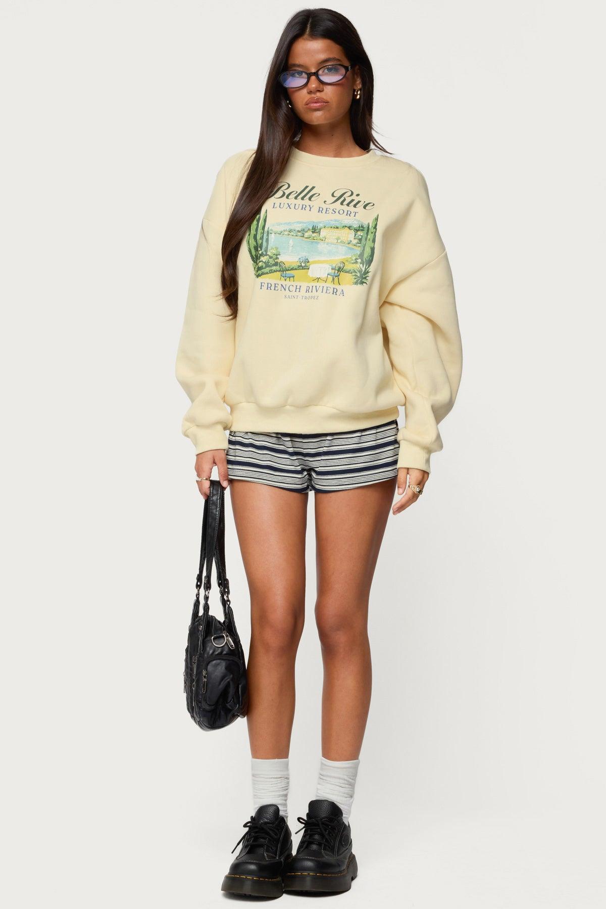 French Riviera Oversized Sweatshirt Product Image