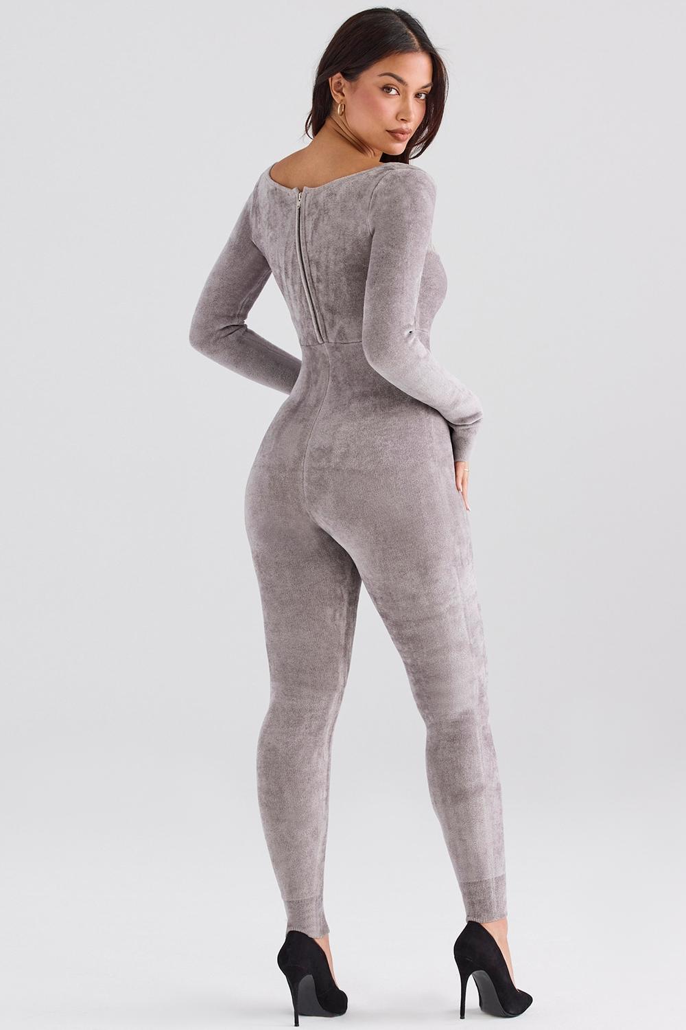 Isis  mink heavy chenille loungewear jumpsuit - sale Product Image