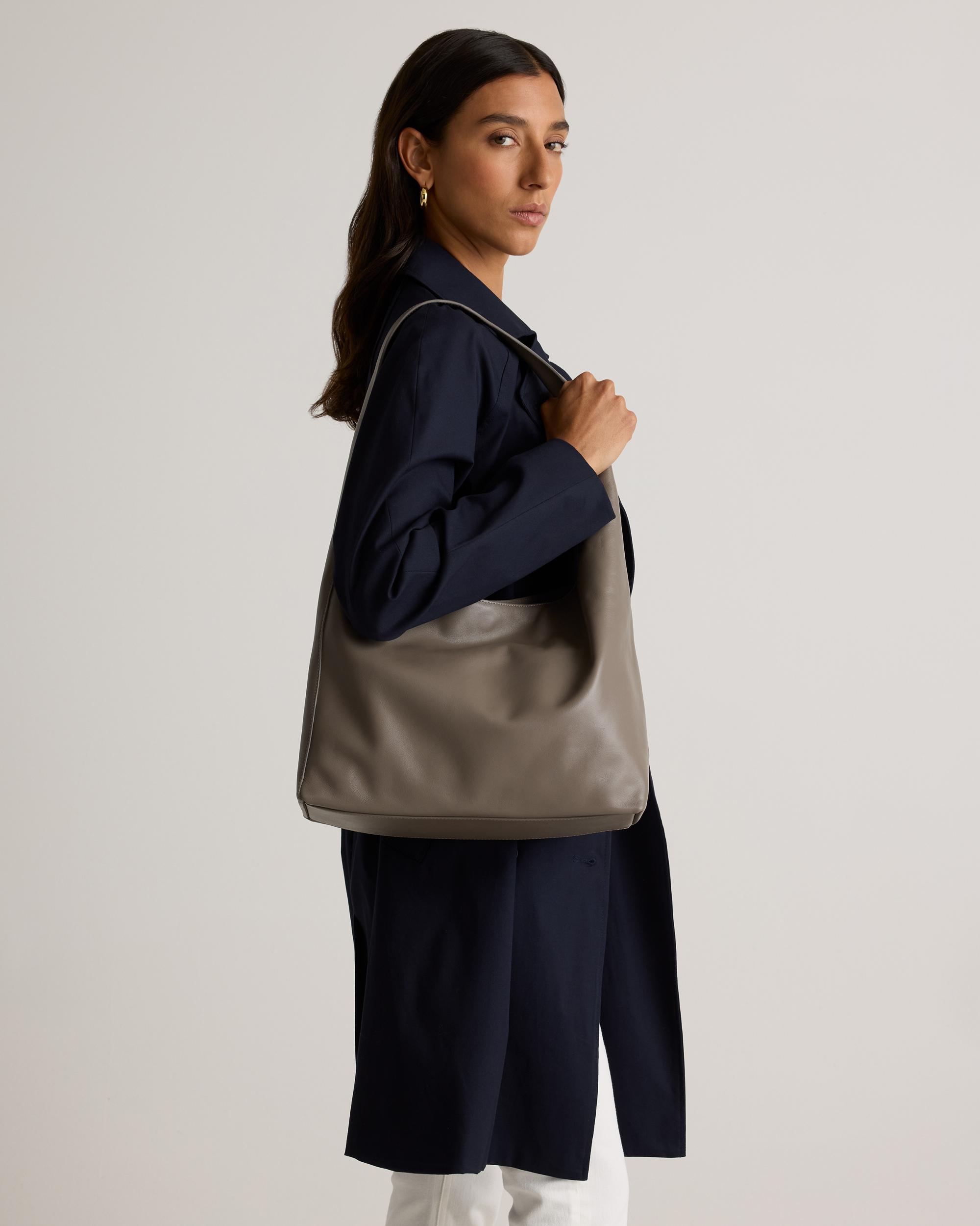 Quince | Women's Italian Leather Slouchy Shoulder Bag Product Image