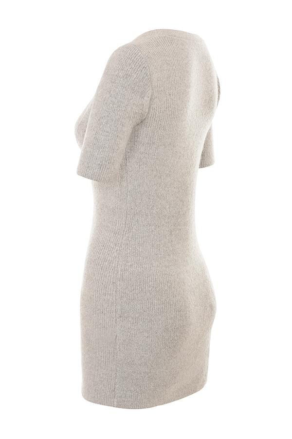 Opal  oatmeal ribbed knit cardigan - sale Product Image