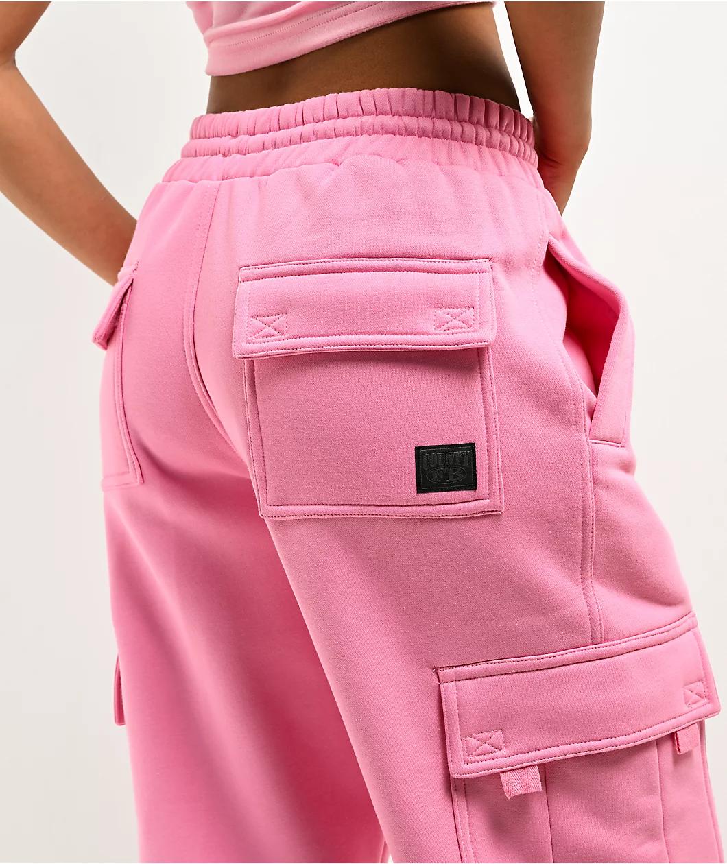 FB County Pink Cargo Sweatpants Product Image