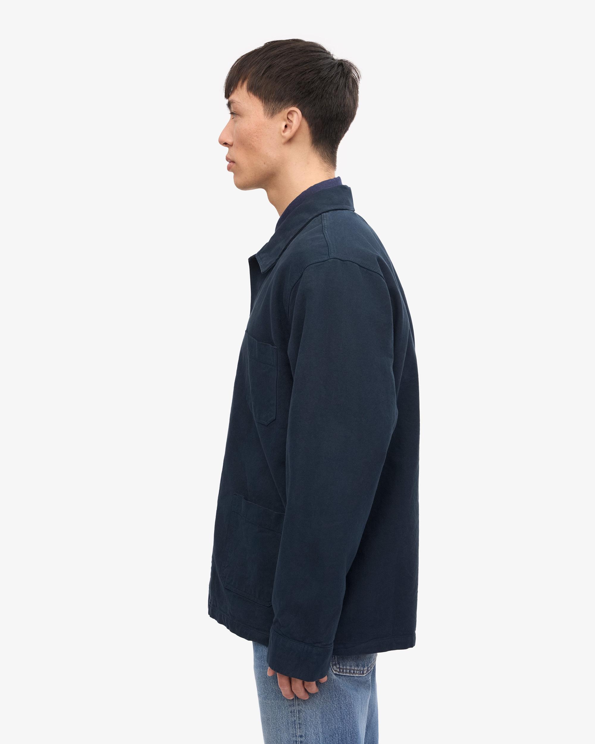 Organic Workwear Jacket - Navy Blue Product Image