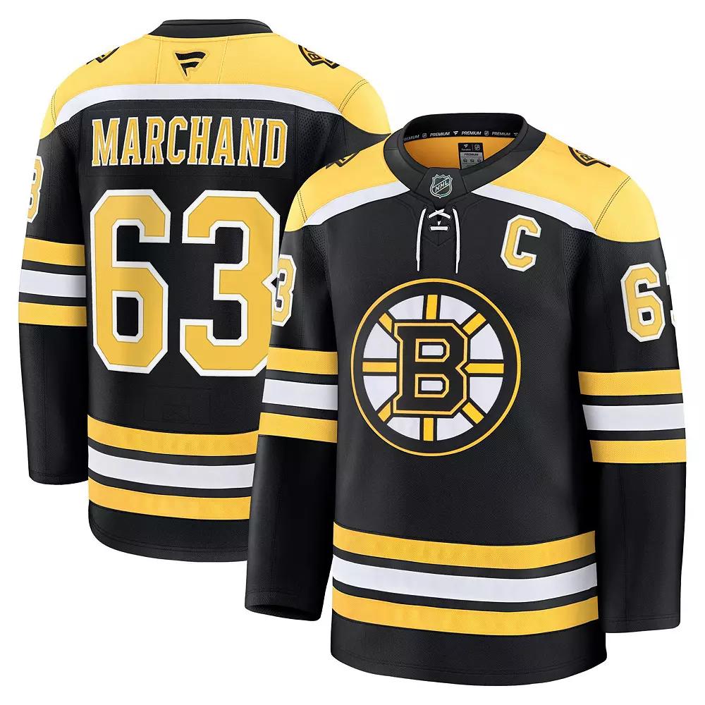 Men's Fanatics Brad Marchand Black Boston Bruins Home Premium Jersey, Size: 52 Product Image