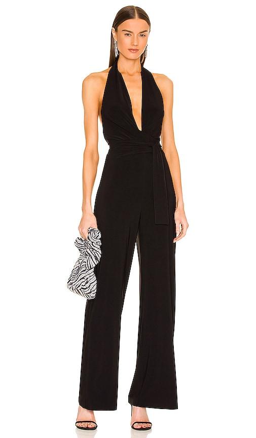 Halter Wrap Straight Leg Jumpsuit Norma Kamali Product Image