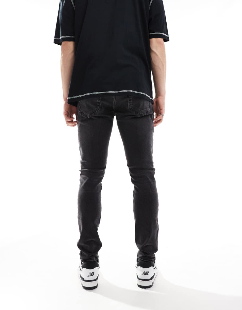 French Connection skinny fit jeans in black Product Image