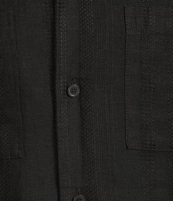 Murano Baird McNutt Linen Slim Fit Dual Pocket Textured Short Sleeve Woven Shirt Product Image