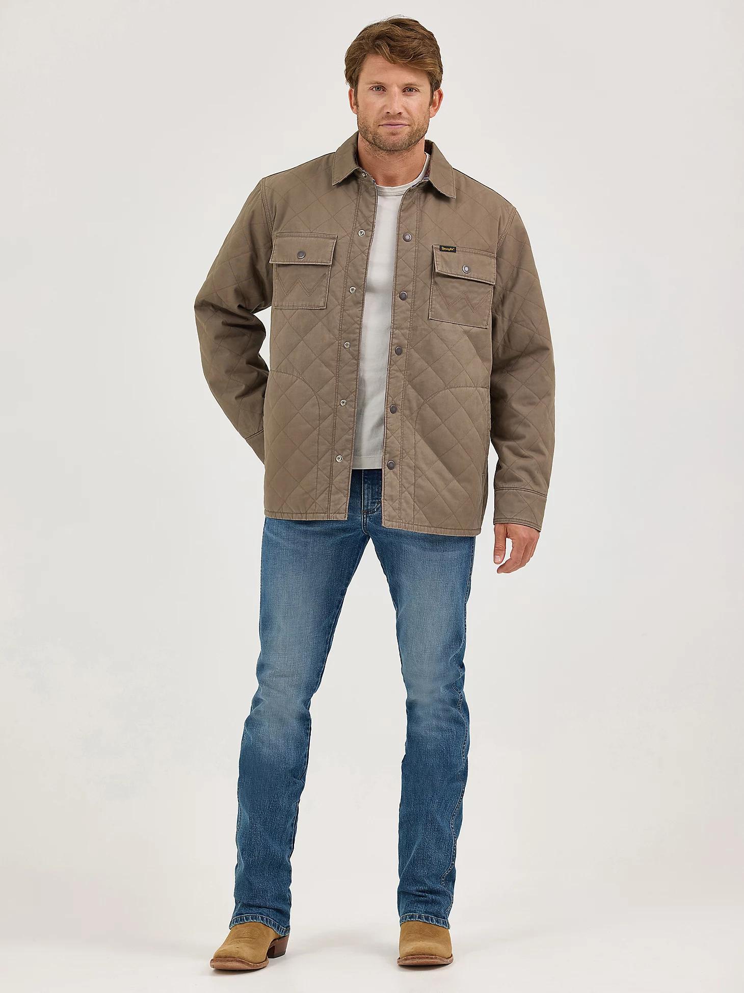 Men's Reversible Quilted Jacket in Chocolate Chip Product Image