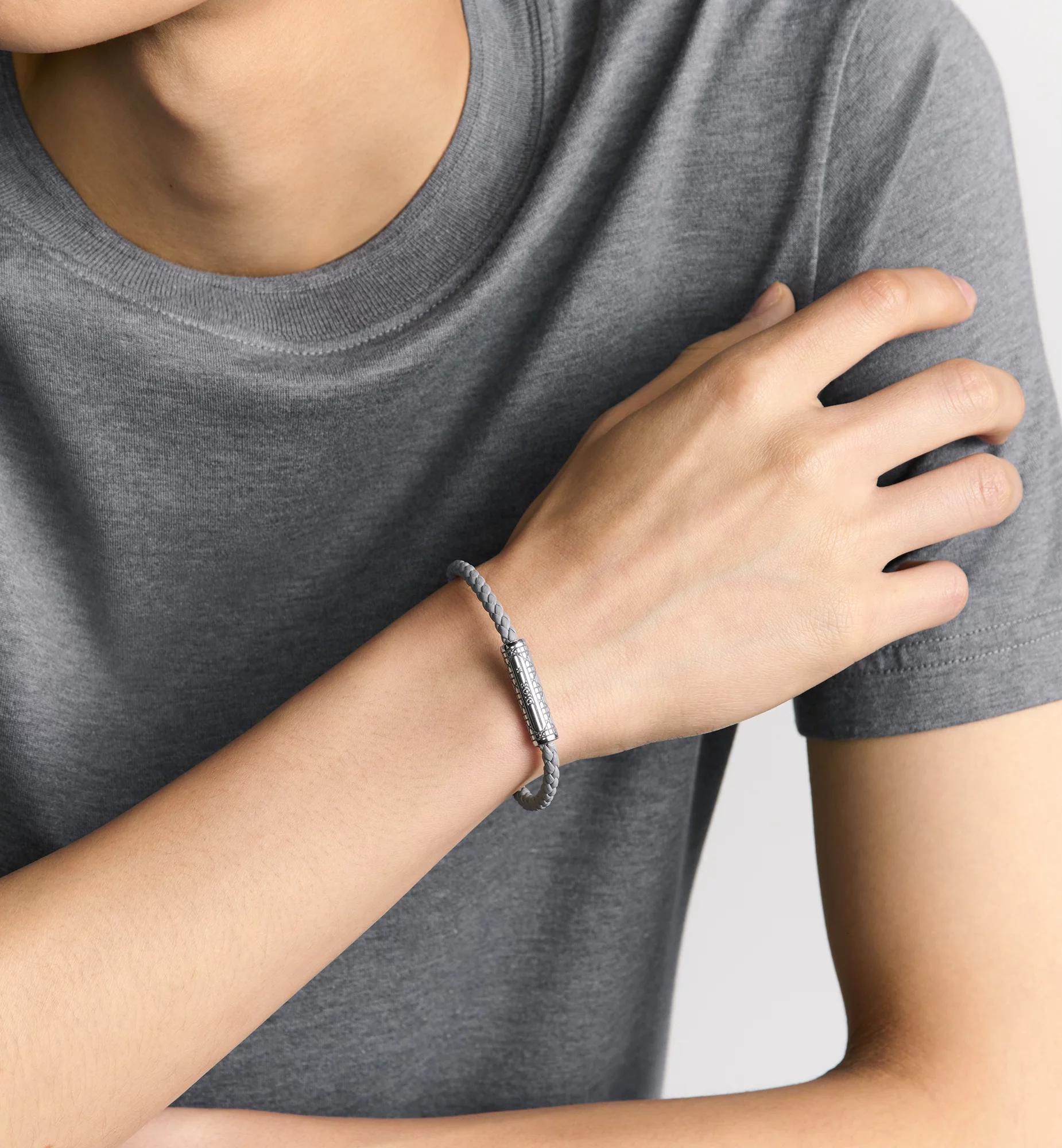 Cannage Braided Leather Bracelet Product Image